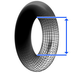 How to determine the rim size of a tube