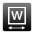 width icon